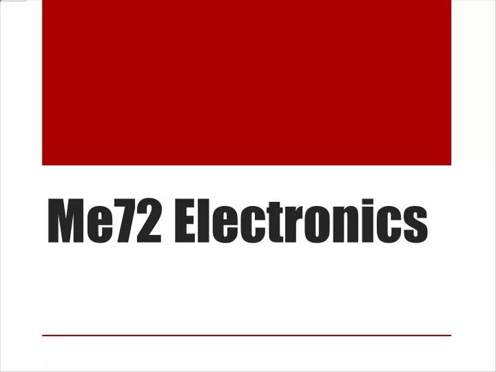 me72 electronics