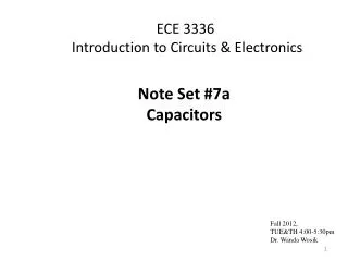 ECE 3336 Introduction to Circuits &amp; Electronics
