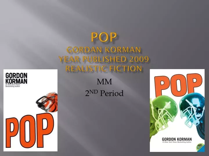 pop gordan korman year published 2009 realistic fiction