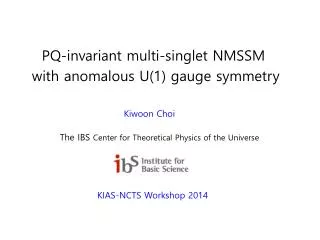 PQ-invariant multi-singlet NMSSM with anomalous U(1) gauge symmetry Kiwoon Choi