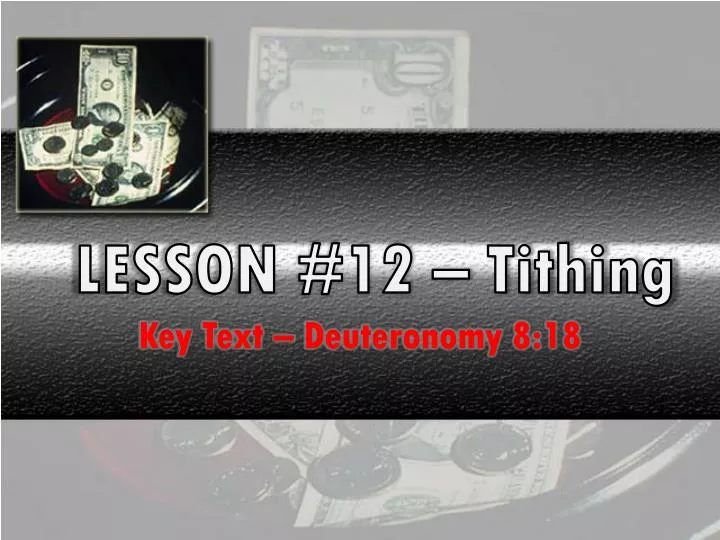lesson 12 tithing