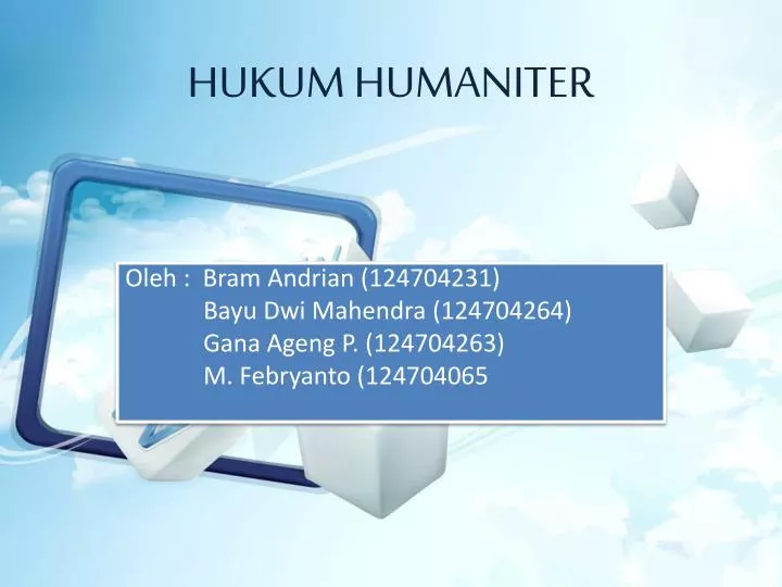 hukum humaniter