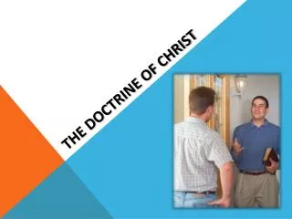 The doctrine of christ