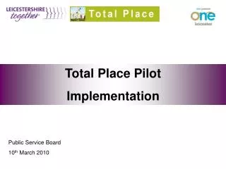 Total Place Pilot Implementation