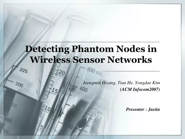 detecting phantom nodes in wireless sensor networks