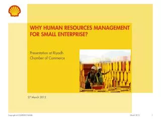 Why Human resources Management for Small enterprise?