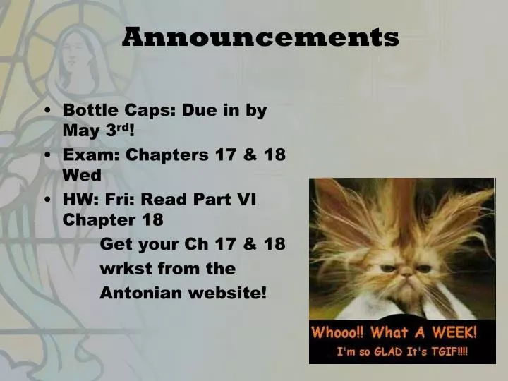 announcements