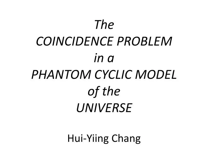 the coincidence problem in a phantom cyclic model of the universe