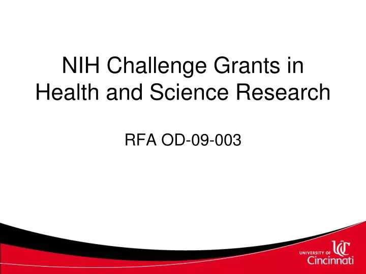 nih challenge grants in health and science research