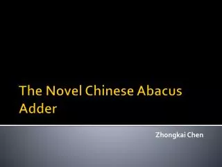 zhongkai chen