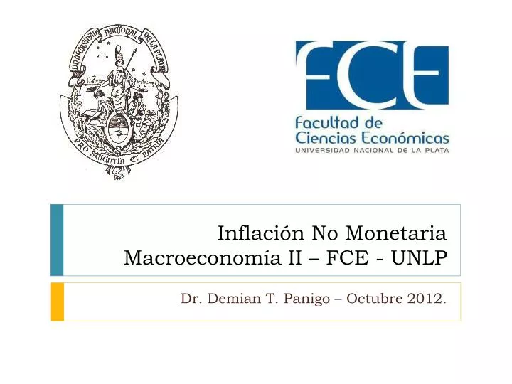 inflaci n no monetaria macroeconom a ii fce unlp