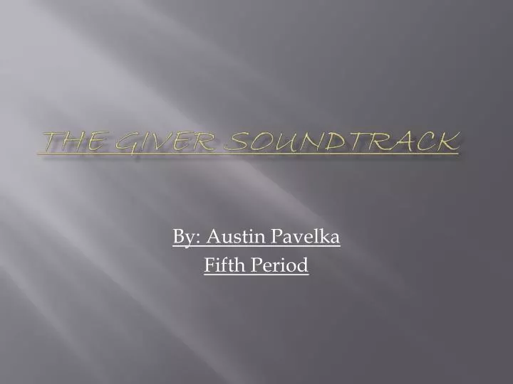 the giver soundtrack