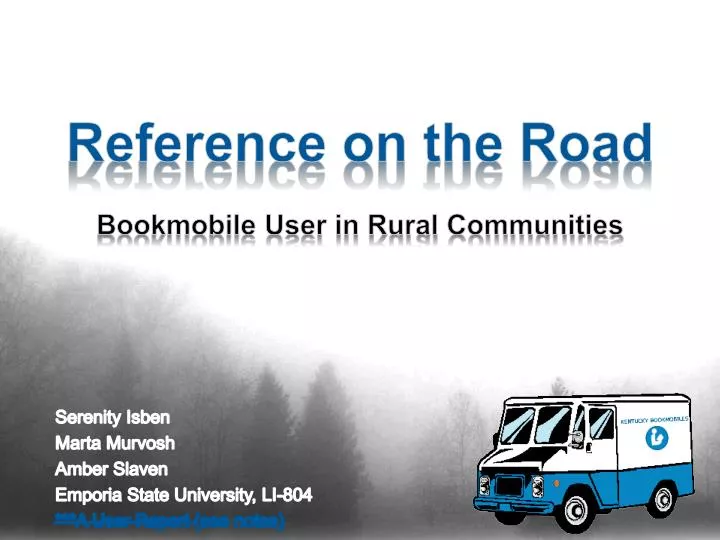 reference on the road bookmobile user in rural communities