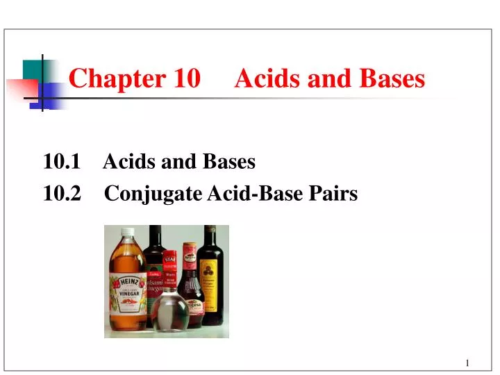 chapter 10 acids and bases