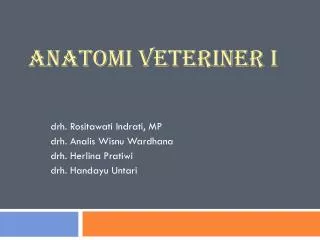 anatomi veteriner i