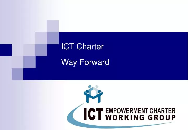 ict charter way forward
