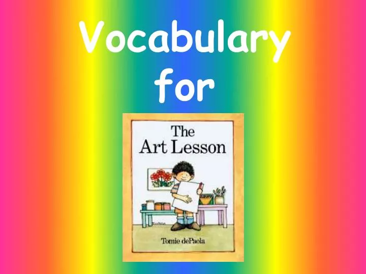 vocabulary for
