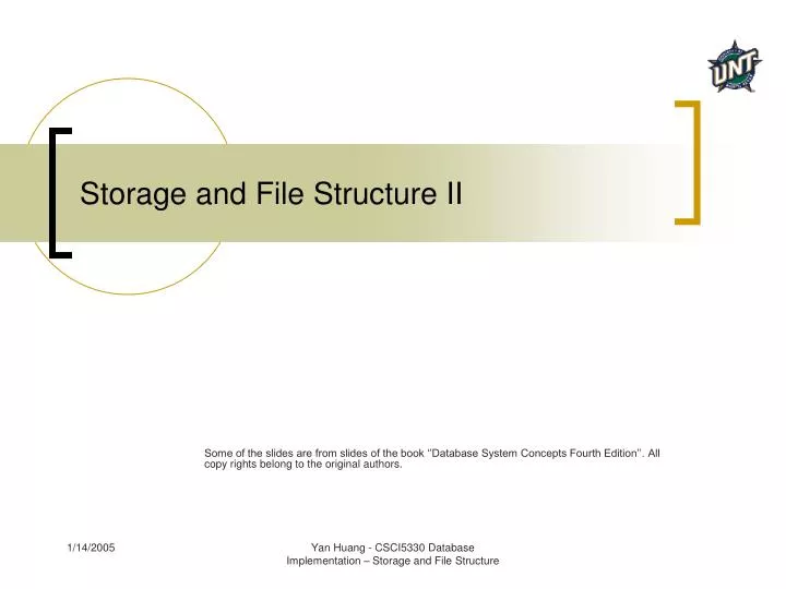 storage and file structure ii