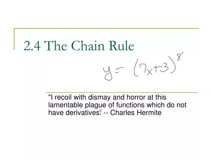 2 4 the chain rule