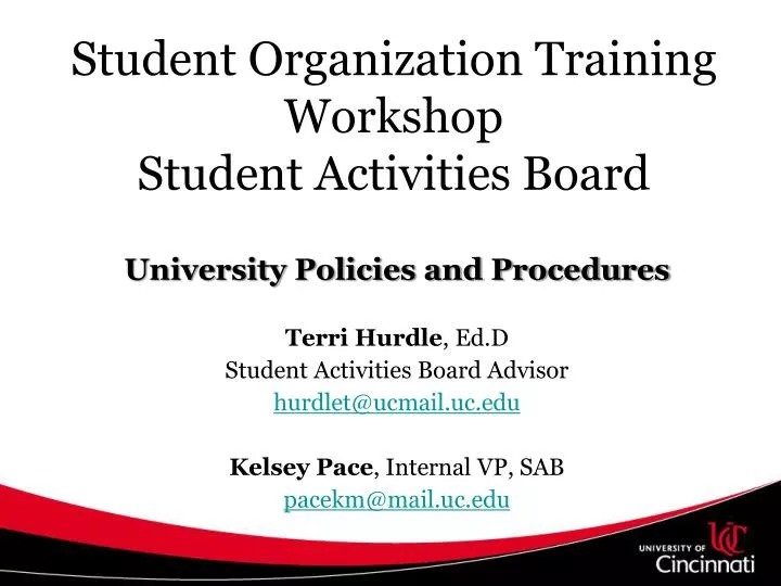 student organization training workshop student activities board