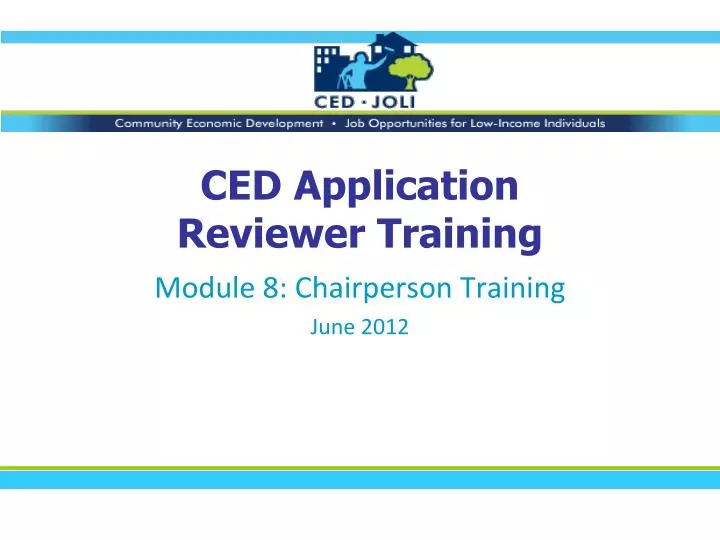 ced application reviewer training