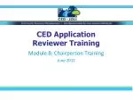 CED Application Reviewer Training - slide 1