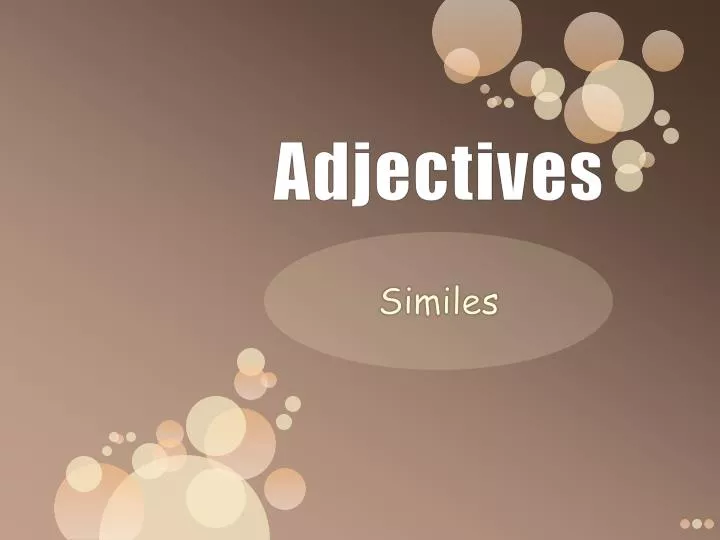 adjectives