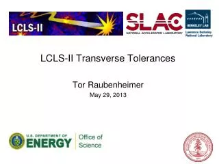 LCLS-II Transverse Tolerances