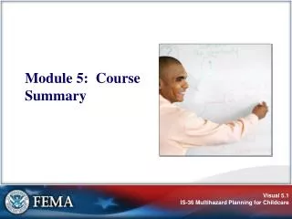 Module 5: Course Summary
