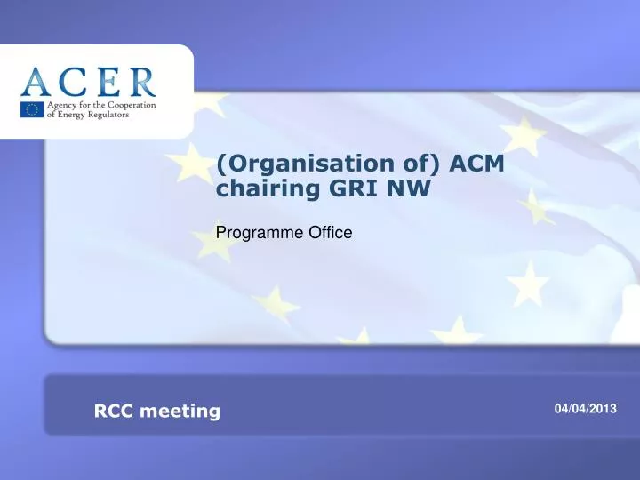 organisation of acm chairing gri nw