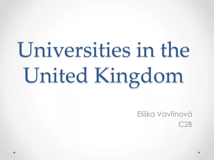 universities in the united kingdom
