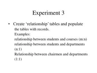 experiment 3