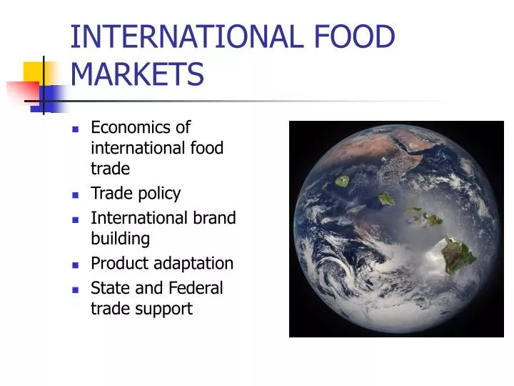international food markets