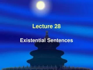 Lecture 28