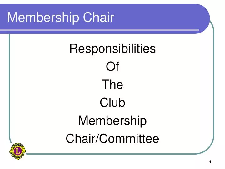 membership chair