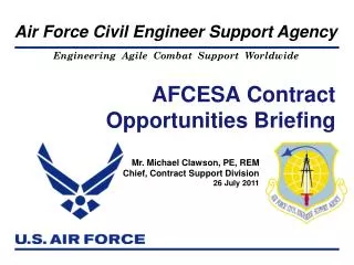 AFCESA Contract Opportunities Briefing