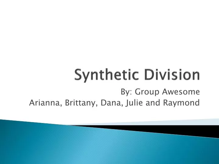 synthetic division