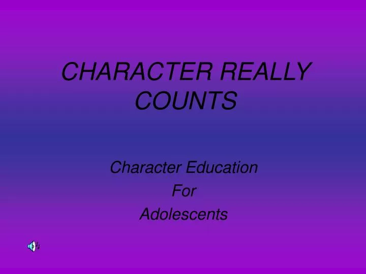 character really counts