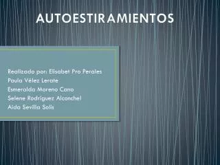 autoestiramientos