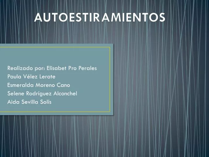 autoestiramientos