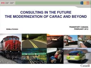 CONSULTING IN THE FUTURE THE MODERNIZATION OF CARAC AND BEYOND