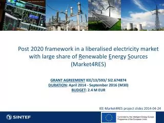 IEE-Market4RES project slides 2014-04-24