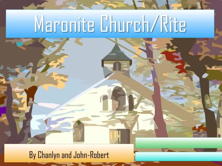 maronite church rite