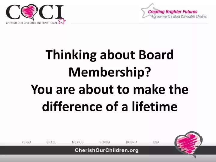 thinking about board membership you are about to make the difference of a lifetime
