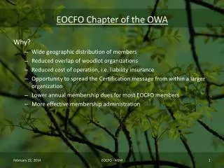 EOCFO Chapter of the OWA