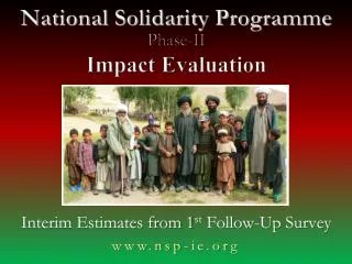 National Solidarity Programme Phase-II Impact Evaluation