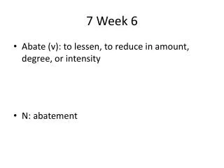 7 week 6