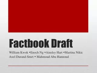 Factbook Draft