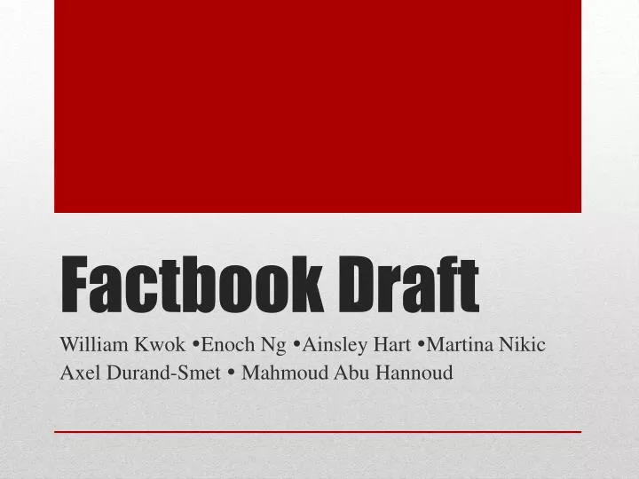 factbook draft