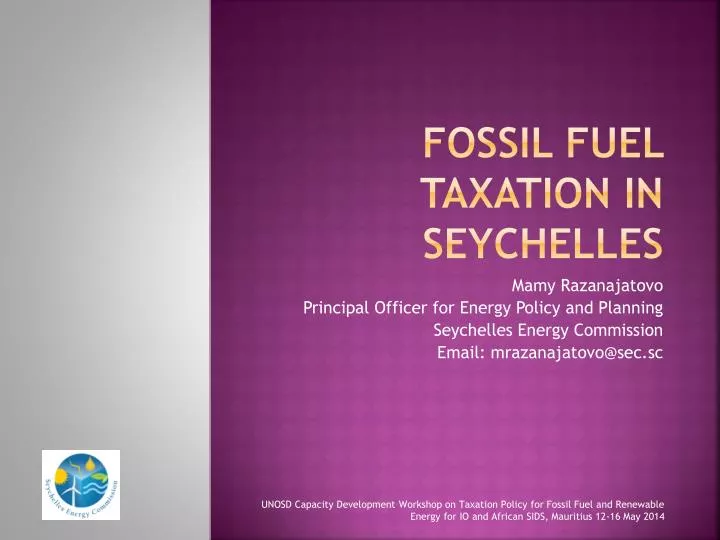 fossil fuel taxation in seychelles